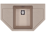 Мойка кухонная угловая, искусственный камень, цвет песочный (ES-24/302)