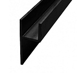 Планка - плинтус, 3000х6 мм, черная (450Ч)