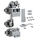 Комплект фурнитуры WingLine L 25 кг, HEAVY, с функцией самозакрывания, цвет серый, левый (БЕЗ ПЕТЕЛЬ) (9339352)