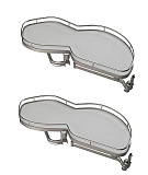 Комплект полок правый, Леманс 400 мм, Арена КЛАССИК, 2 полки + рычаги, цвет ТИТАН, цвет дна Серый, антислип (0479180102) (0479180102)