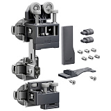 Комплект фурнитуры WingLine L 25 кг, HEAVY, с функцией самозакрывания, цвет антрацит, левый (9339356)