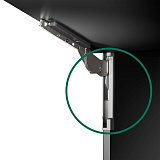 Комплект для торцевой части подъемника ФриСлим Флап при врезном монтаже: 4 заглушки для корпуса + 2 заглушки для регулировочного отверстия + 4 винта + 1 межсекционная стяжка, цвет СЕРЫЙ (2724457035) (2724457035)