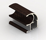 Стандарт, Ручка открытая, венге темный, 5,4 м  (AS0010.BP540.WDRPV.RA)