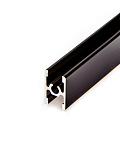 Горизонтальный межсекционный профиль, цвет чёрный матовый, 5,8 м (1377/Bl)