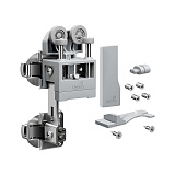 Комплект фурнитуры WingLine L 12 кг, LIGHT, с функцией самозакрывания, цвет серый, левый (БЕЗ ПЕТЕЛЬ) (9339477)