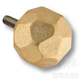 Ручка мебельная "Сфера" фацет 30, слоновая кость с патиной мраморное золото (90107 АС Мзл)