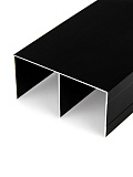 Верхний профиль-направляющая, 2 трека, цвет чёрный матовый 5,8 м (365/Bl)