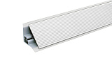 Пристеночный бортик пластиковый рифленый прямой под алюминий, L = 3050 мм
